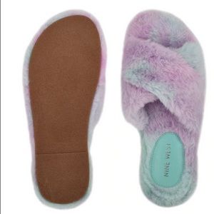 UNWORN Nine West Cozy Flat Slides in original box